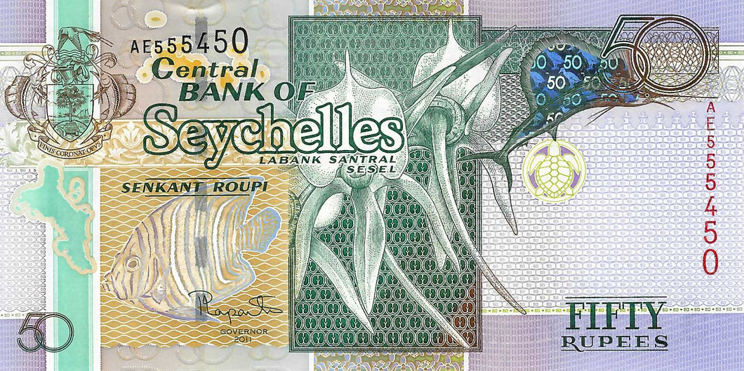 Seychelles / P-42 / 50 Rupees / 2011