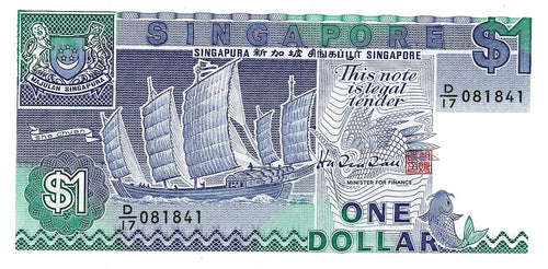 Singapore / P-18b / 1 Dollar / ND (1987)