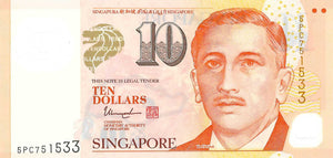 Singapore / P-48b / 10 Dollars / ND (2005) / POLYMER-PLASTIC