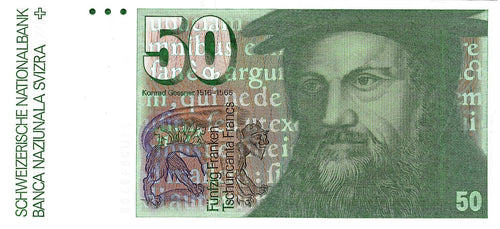 P-56d / 50 Franken 1981 / Konrad Gessner