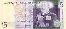 Tonga / P-39a / 5 Pa'anga / ND (2008)