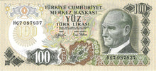 Turkey / P-189b / 100 Lira / L 1970 (15.05.1972)