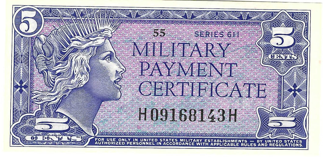 United States / P-M50a / 5 Cents / ND (1964) / MPC