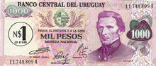 Uruguay / P-056 / 1 Nuevo Peso on 1000 Pesos ND (1975)