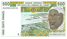 West African States / Senegal / P-710kl / 500 Francs / (20)01