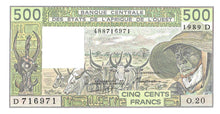 West African States / Mali / P-405Dh / 500 Francs / 1989