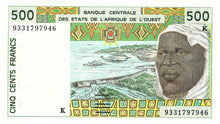 West African States / Senegal / P-710Kc / 500 Francs / (19)93