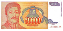 Yugoslavia / P-142a / 50'000  Dinara / 1994