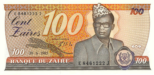 Zaire / P-29a / 100 Zaires / 30.06.1985