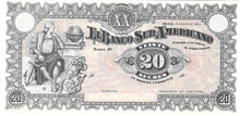 Ecuador P-S253 20 Sucres 02.01.1920