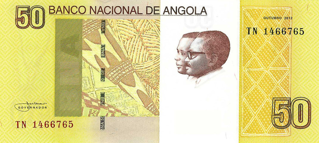 Angola P-152 50 Kwanzas 10.2012