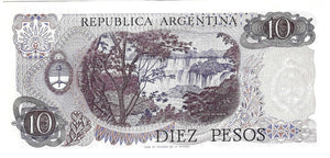 Argentina / P-289 / 10 Pesos / ND (1970-73)