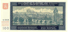 Bohemia and Moravia P-6s 100 Korun 20.08.1940