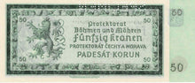 Bohemia and Moravia / P-05s / 50 Korun / 12.09.1940 / SPECIMEN