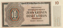 Bohemia and Moravia / P-08s / 10 Korun / 08.07.1942 / SPECIMEN