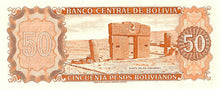 Bolivia / P-162a  / 50 Pesos Bolivianos / L 1962