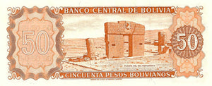 Bolivia / P-162a  / 50 Pesos Bolivianos / L 1962