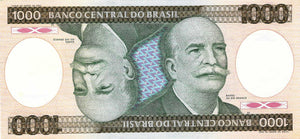 Brazil P-201d 1000 Cruzeiros ND (1981-86)