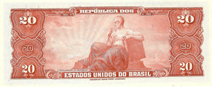 Brazil / P-168a / 20 Cruzeiros /  ND (1961-63)