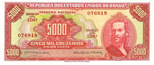 Brazile P-182b 5'000 Cruzeiros ND (1964)