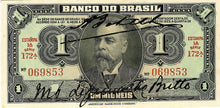 Brazil P-110Ba 1 Mil Reis L 1923 E 1A