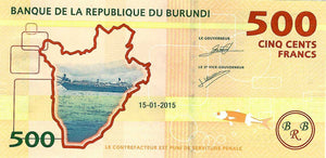 Burundi / P-50 / 500 Francs / 15.01.2015