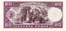 Chile / P-093b / 20 Pesos = 2 Condores / 24.12.1947