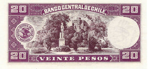 Chile / P-093b / 20 Pesos = 2 Condores / 24.12.1947
