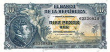 Colombia P-400c 10 Pesos Oro 02.01.1981