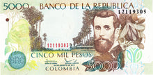 Colombia P-452 5'000 Pesos 24.08.2011