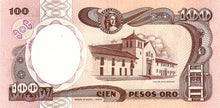 Colombia / P-426d / 100 Pesos Oro / 07.08.1989