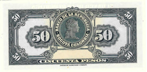 Colombia / P-393d / 50 Pesos Oro / 01.01.1953