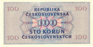 Czechoslovakia / P-67s / 100 Korun / 16.05.1945 / SPECIMEN