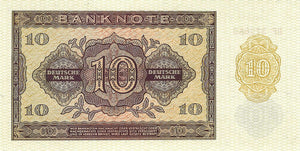 Germany Democratic Republic / P-18a / 10 Deutsche Mark / 1955