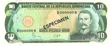 Dominican Republic P-119s1 10 Pesos Oro 1982