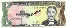 Dominican Republic P-117s3 1 Peso Oro 1982