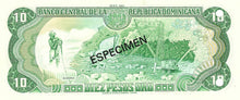 Dominican Republic / P-119s1 / 10 Pesos Oro / 1982 /  SPECIMEN
