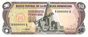 Dominican Republic P-121s1 50 Pesos 1981