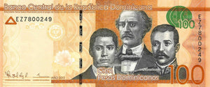 Dominican Republic P-190b 100 Pesos Dominicanos 2015