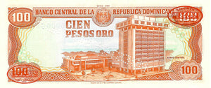Dominican Republic / P-122s2 / 100 Pesos Oro / 1984 / SPECIMEN