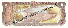 Dominican Republic / P-143s / 5 Pesos Oro / 1993 / SPECIMEN
