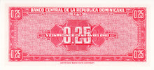 Dominican Republic / P-087a / 25 Centavos Oro / ND (1961)