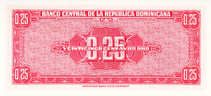 Dominican Republic / P-087a / 25 Centavos Oro / ND (1961)