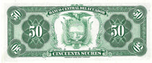 Ecuador / P-111a / 50 Sucres / 10.08.1976