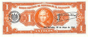 El Salvador / P-090b  / 1 Colon / 17.08.1960