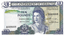 Gibraltar P-22a 10 Pounds 20.11.1975