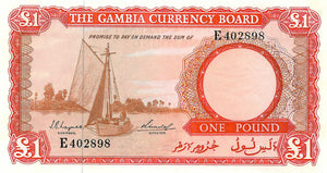 Gambia / P-02a / 1 Pound / ND (1965-70)