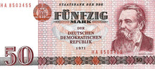 Germany Democratic Republic P-30a 50 Mark 1971