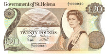 Saint Helena P-10a 20 Pound ND (1986)