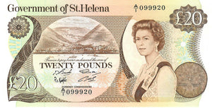 Saint Helena P-10a 20 Pound ND (1986)